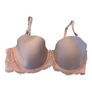 Victoria's Secret Blush Lace Trim Bra